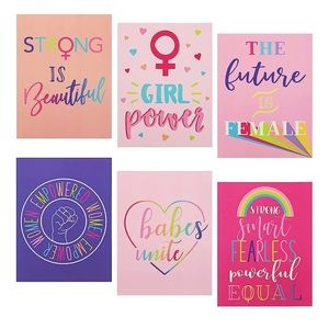 NWT-Paper Junkie 12-Pack Feminism Empowerment Pocket Folders
